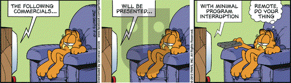Garfield - Thursday May 10, 2012 Comic Strip
