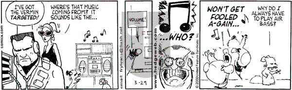 Over the Hedge on Wednesday March 29, 2000 Comic Strip