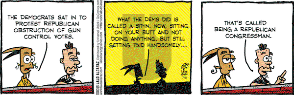 La Cucaracha on Tuesday July 5, 2016 Comic Strip