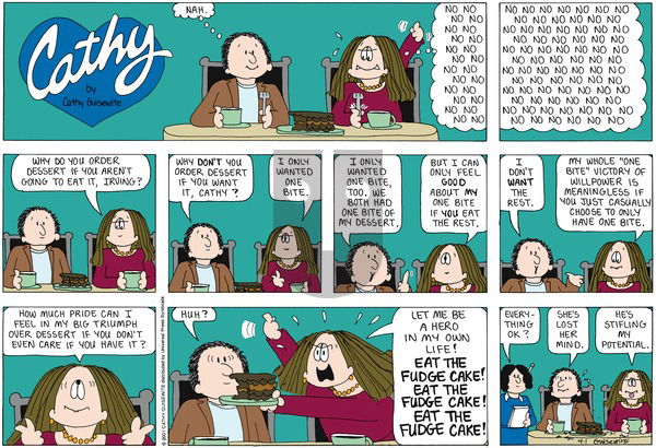Cathy Classics on Sunday April 1, 2007 Comic Strip