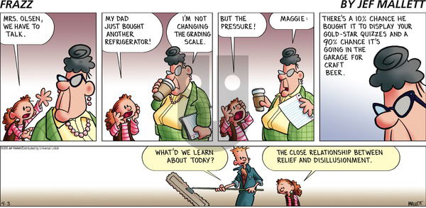 Frazz on Sunday April 3, 2016 Comic Strip