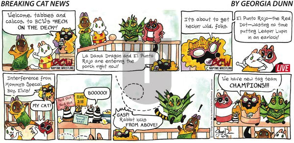 Breaking Cat News on Sunday April 7, 2019 Comic Strip