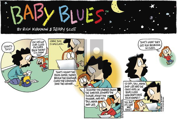 Baby Blues on Sunday April 8, 2001 Comic Strip