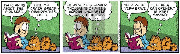 Garfield on Monday January 30, 1995 Comic Strip