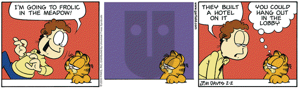 Garfield on Wednesday February 2, 2000 Comic Strip