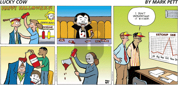 Lucky Cow on Sunday October 30, 2005 Comic Strip