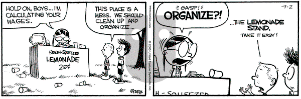 Grand Avenue on Saturday July 2, 2005 Comic Strip