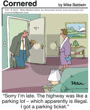 Cornered on Monday September 21, 2015 Comic Strip