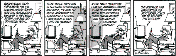 Doonesbury on Thursday January 8, 1981 Comic Strip