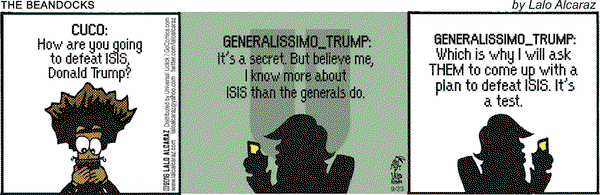 La Cucaracha on Friday September 23, 2016 Comic Strip