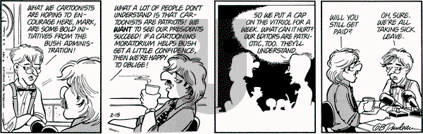 Doonesbury on Wednesday February 15, 1989 Comic Strip
