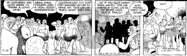 Alley Oop on Thursday July 25, 1968 Comic Strip