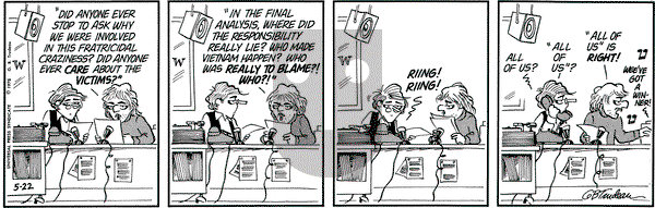Doonesbury on Thursday May 22, 1975 Comic Strip