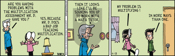 Grand Avenue on Thursday April 13, 2017 Comic Strip