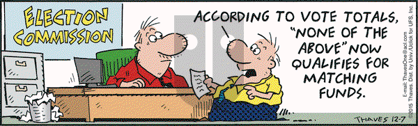 Frank and Ernest on Monday December 7, 2015 Comic Strip