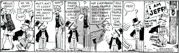 Mutt & Jeff - Thursday August 26, 2010 Comic Strip