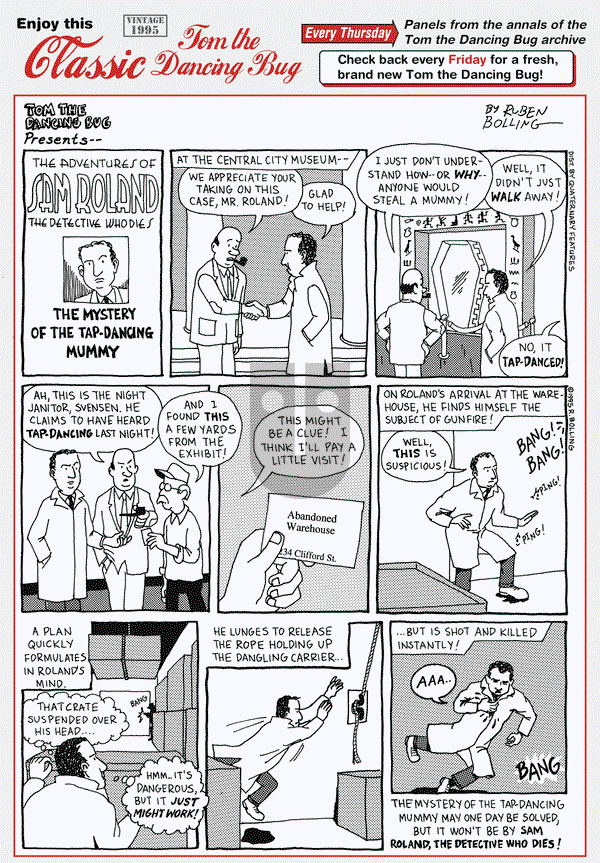 Tom the Dancing Bug on Thursday February 18, 2016 Comic Strip
