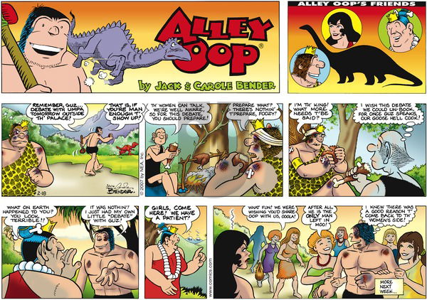 Alley Oop on Sunday February 18, 2007 Comic Strip