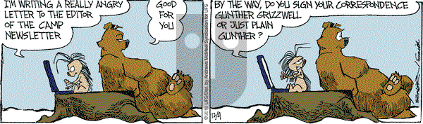 The Grizzwells on Tuesday December 4, 2018 Comic Strip