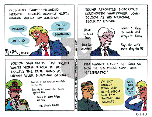 Ted Rall on Friday June 1, 2018 Comic Strip