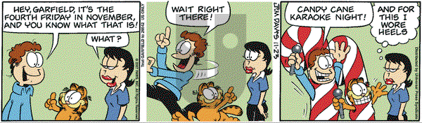 Garfield on Friday November 23, 2007 Comic Strip