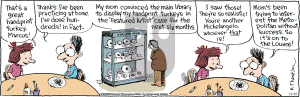 Cul de Sac on Thursday November 12, 2009 Comic Strip