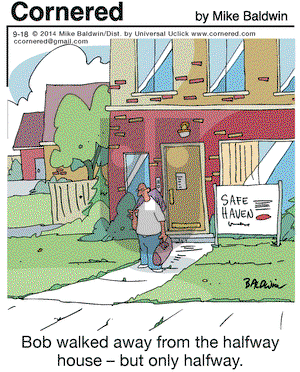 Cornered on Thursday September 18, 2014 Comic Strip