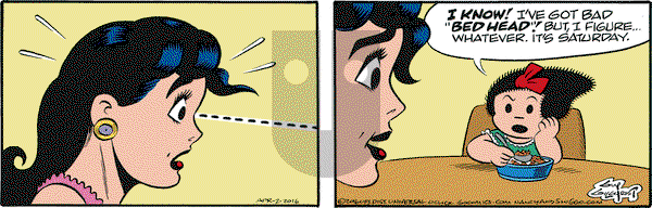 Nancy on Saturday April 2, 2016 Comic Strip