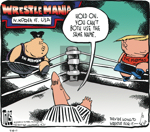 Tom Toles on Tuesday April 18, 2017 Comic Strip