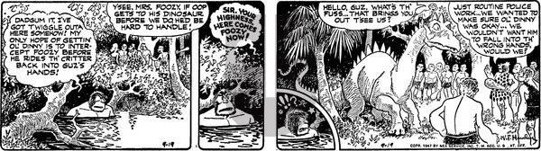 Alley Oop on Friday September 19, 1947 Comic Strip
