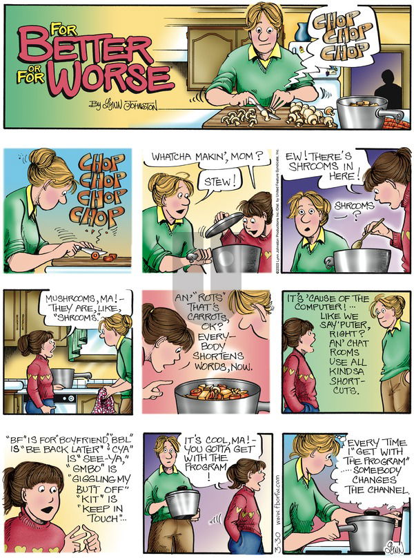 For Better or For Worse on Sunday March 30, 2003 Comic Strip