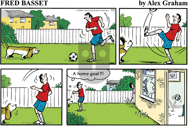 Fred Basset on Sunday July 16, 2006 Comic Strip