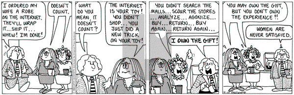 Cathy Classics on Thursday December 10, 1998 Comic Strip