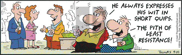 Frank and Ernest on Saturday September 10, 2016 Comic Strip