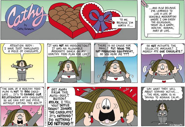 Cathy Classics on Sunday February 15, 1998 Comic Strip