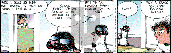 Get Fuzzy on Saturday September 22, 2012 Comic Strip