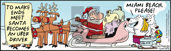 Frank and Ernest on Monday December 25, 2017 Comic Strip
