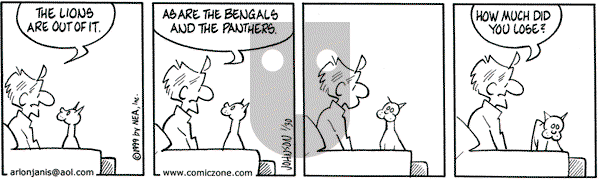 Arlo and Janis on Saturday January 30, 1999 Comic Strip