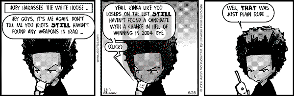 The Boondocks on Saturday January 29, 2011 Comic Strip