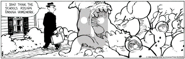 Calvin and Hobbes on Monday January 10, 1994 Comic Strip