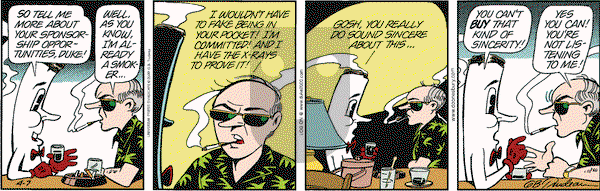 Doonesbury on Friday April 7, 2000 Comic Strip