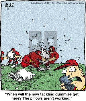 In the Bleachers on Monday August 8, 2011 Comic Strip