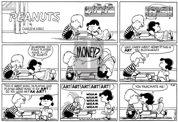 Peanuts on Sunday September 30, 1956 Comic Strip