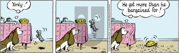 Fred Basset on Friday July 6, 2018 Comic Strip