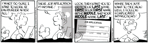 Drabble on Wednesday June 14, 2006 Comic Strip