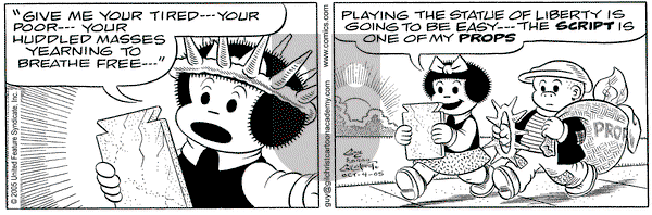 Nancy on Tuesday October 4, 2005 Comic Strip