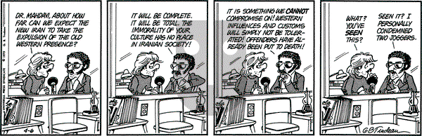 Doonesbury on Friday April 6, 1979 Comic Strip
