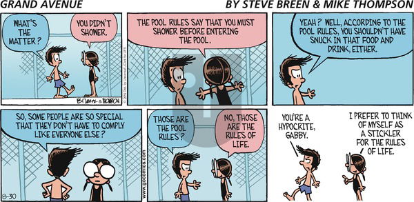 Grand Avenue on Sunday August 30, 2015 Comic Strip