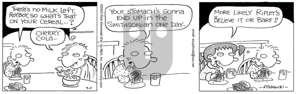 Soup to Nutz - Old on Thursday September 11, 2003 Comic Strip