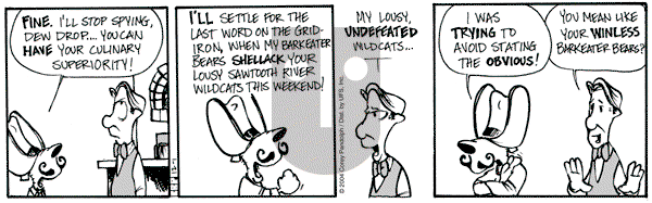 Barkeater Lake on Thursday July 5, 2012 Comic Strip
